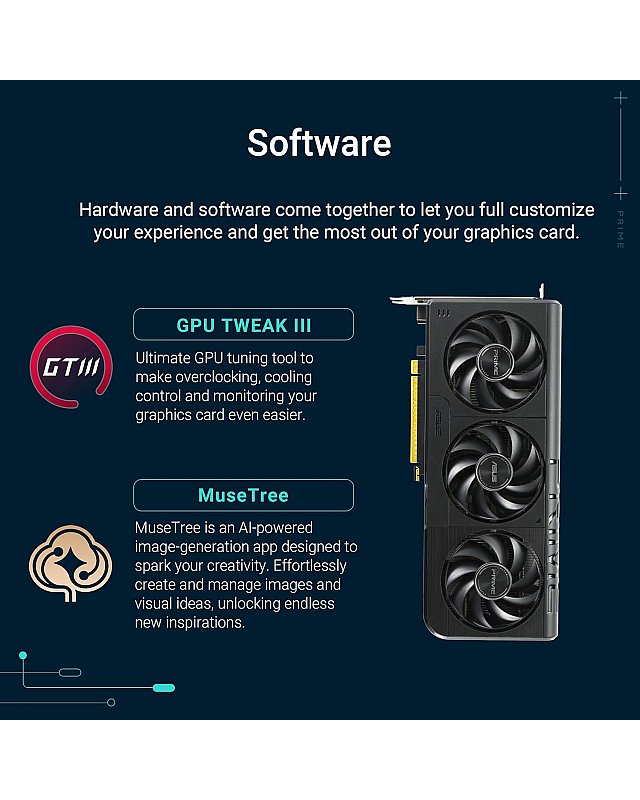 ASUS Prime GeForce RTX 5060 8GB GDDR7 OC Edition Gaming Grafikkarte (Nvidia GeForce RTX5060 DLSS 4, 2,5-Slot Design, PCIe 5.0, 3X DisplayPort 2.1b, 1x HDMI 2.1b, PRIME-RTX5060-O8G)