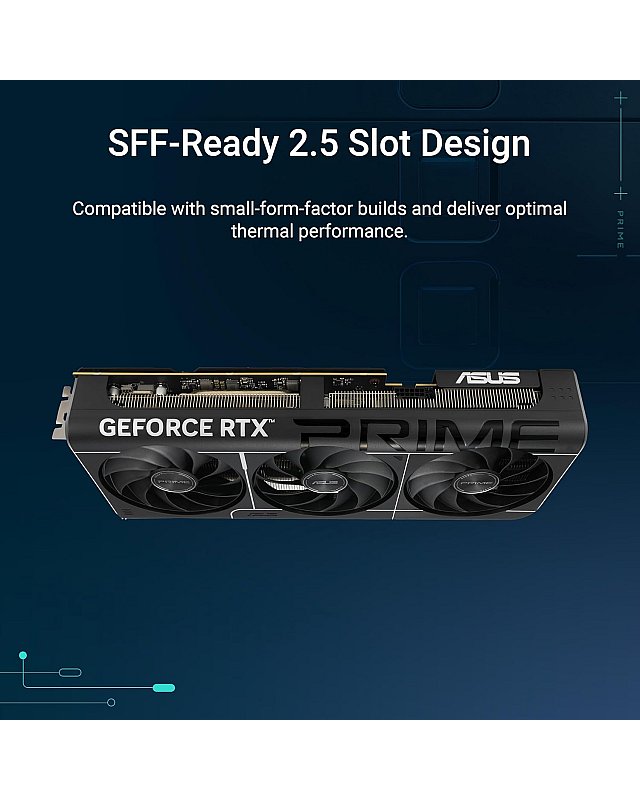 ASUS Prime GeForce RTX 5070 Ti 16GB GDDR7 OC Edition Gaming Grafikkarte (Nvidia GeForce RTX5070 Ti DLSS 4, 2,5-Slot Design, PCIe 5.0, 3X DisplayPort 2.1b, 1x HDMI 2.1b, PRIME-RTX5070TI-O16G)