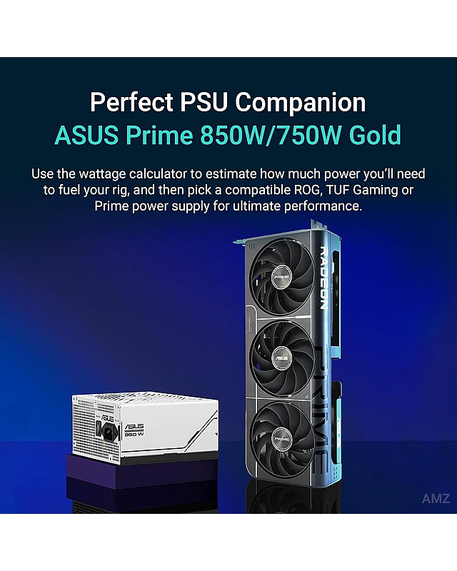 ASUS Prime Radeon RX 9060 XT OC Edition 16GB GDDR6 Gaming Graphics Card (AMD Radeon RX9060XT, AMD RDNA 4 Architecture, PCIe 5.0, 1x HMDI 2.1b, 2X DisplayPort 2.1a, PRIME-RX9060XT-O16G)