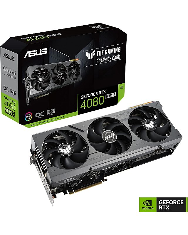ASUS TUF Gaming GeForce RTX 4080 SUPER 16GB GDDR6X OC Edition Gaming Grafikkarte (NVIDIA GeForce RTX4080 DLSS 3, PCIe 4.0, 2x HDMI 2.1a, 3x DisplayPort 1.4a, TUF-RTX4080S-O16G-GAMING)