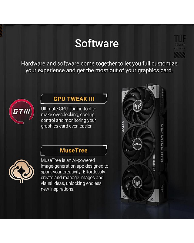 ASUS TUF Gaming GeForce RTX 5060 OC Edition 8GB GDDR7 Gaming Grafikkarte (Nvidia GeForce RTX5060 DLSS 4, 3,125-Slot Design, PCIe 5.0, 3X DisplayPort 2.1b, 1x HDMI 2.1b, TUF-RTX5060-O8G-GAMING)