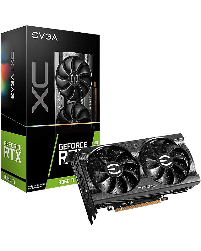 EVGA GeForce RTX 3060 Ti XC GAMING, 08G-P5-3663-KL, 8GB GDDR6, DualFan, Metal Backplate, LHR