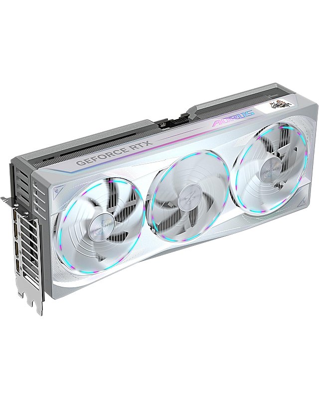 Gigabyte AORUS GeForce RTX 5090 Master Ice 32G Grafikkarte - 32 GB GDDR7, 512 Bit, PCI-E 5.0, 2655MHz Kernfrequenz, 3 x DP 2.1a, 1 x HDMI 2.1b, NVIDIA DLSS 4, GV-N5090AORUSM ICE-32GD