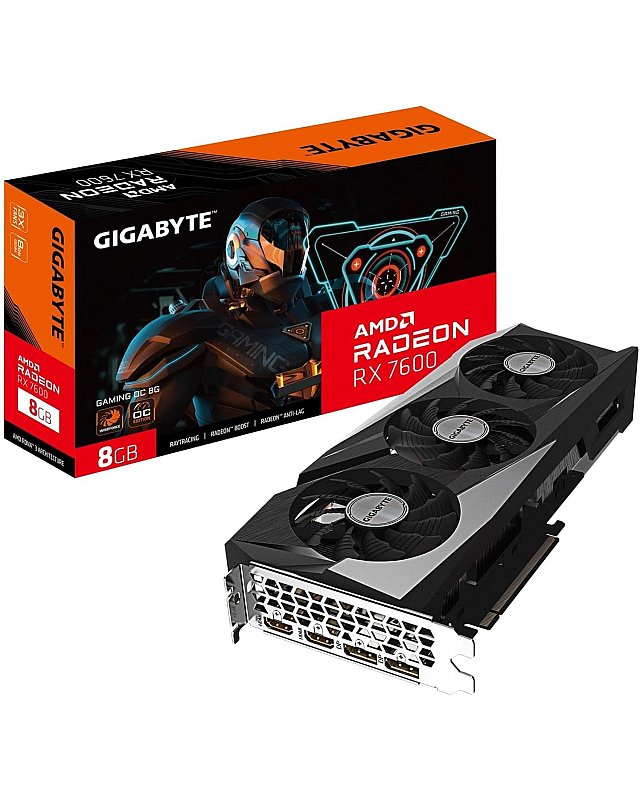 Gigabyte VGA GBT RX 7600 8GB Gaming OC