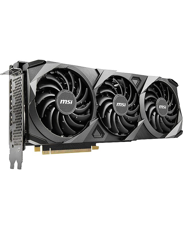 MSI GeForce RTX 3070 Ventus 3X 8G OC LHR Gaming Grafikkarte - NVIDIA RTX 3070 LHR, GPU 1755 MHz, 8 GB GDDR6 Speicher