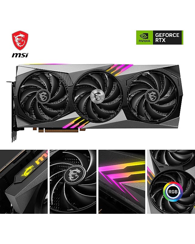 MSI GeForce RTX 4080 16GB Gaming X Trio Grafikkarte - NVIDIA RTX 4080, 16 GB GDDR6X Speicher
