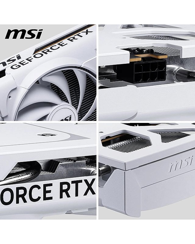 MSI GeForce RTX 5060 8G Ventus 2X OC White - 8GB GDDR7 (28Gbps/128-bit), PCIe 5, Boost: 2527 Hz, HDMI 2.1b, DisplayPort 2.1b