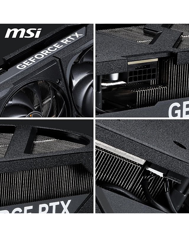 MSI GeForce RTX 5070 Ti 16G Shadow 3X OC — 16GB GDDR7 (28Gbps/256-bit), PCIe 5, Boost: 2482 MHz, HDMI 2.1b, DisplayPort 2.1b