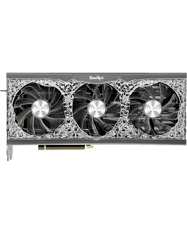 Palit GeForce RTX 3080 Ti GameRock 12GB GDDR6X Grafikkarte, 10240 Core, 1365MHz GPU, 1665MHz Boost, NVIDIA Ampere, HDMI, DisplayPort x 3, Angel ARGB Lighting, Advanced TurboFan 3.0, NED308T019KB-1020G