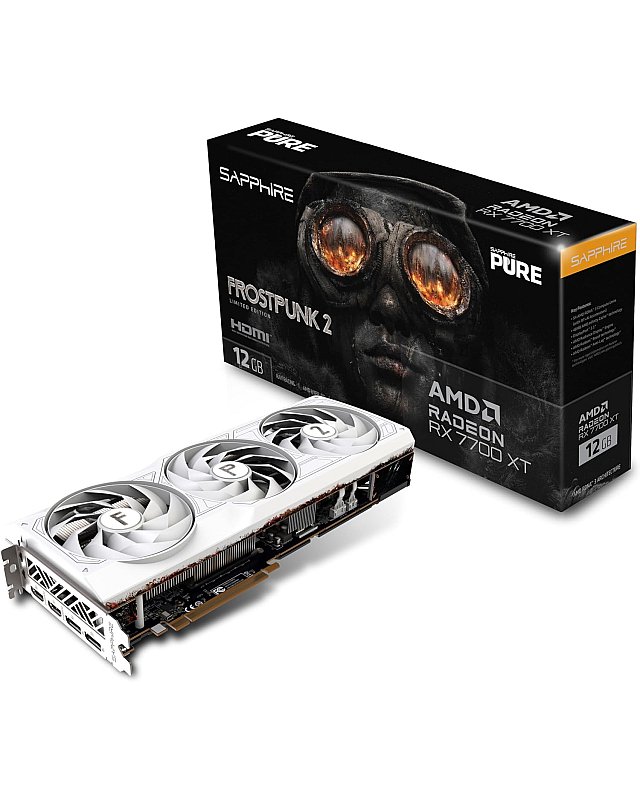 Sapphire Pure AMD Radeon RX 7700 XT Frostpunk 2 Edition