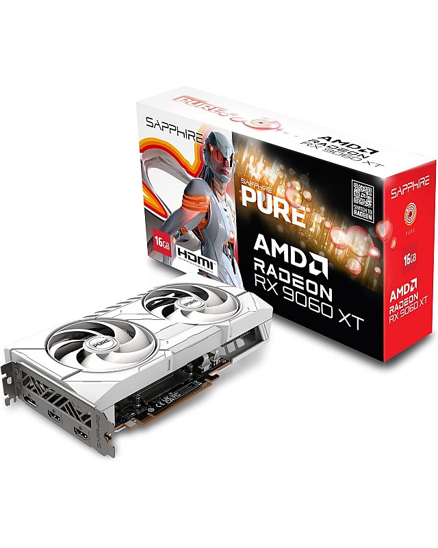 Sapphire Technology Pure AMD Radeon RX 9060 XT Gaming OC, 16GB Dual HDMI-DP