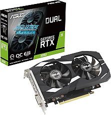 ASUS Dual GeForce RTX 3050 OC Edition 6GB GDDR6 Gaming Grafikkarte (Nvidia GeForce RTX3050 DLSS, PCIe 4.0, 1x HDMI 2.1a, 1x DisplayPort 1.4a, DUAL-RTX3050-O6G)