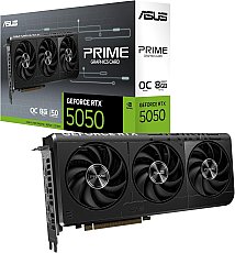 ASUS Dual GeForce RTX 5050 8GB GDDR6 OC Edition Gaming Grafikkarte (NVIDIA Blackwell Architektur und DLSS 4, 2,5-Slot Design, SSF, PCIe 5.0, 3X DisplayPort 2.1b, 1x HDMI 2.1b, PRIME-RTX5050-O8G)