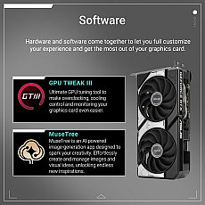 ASUS Dual GeForce RTX 5060 Ti 8GB GDDR7 OC Edition Gaming Grafikkarte (Nvidia GeForce RTX5060Ti DLSS 4, 2,5-Slot Design, PCIe 5.0, 3X DisplayPort 2.1b, 1x HDMI 2.1b, DUAL-RTX5060TI-O8G)
