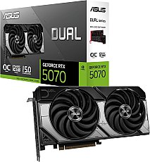 ASUS Dual GeForce RTX 5070 12GB GDDR7 OC Edition Gaming Grafikkarte (NVIDIA Blackwell Architektur und DLSS 4, 2,5-Slot Design, SSF, PCIe 5.0, 3X DisplayPort 2.1b, 1x HDMI 2.1b, DUAL-RTX5070-O12G)