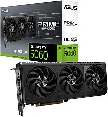 ASUS Prime GeForce RTX 5060 8GB GDDR7 OC Edition Gaming Grafikkarte (Nvidia GeForce RTX5060 DLSS 4, 2,5-Slot Design, PCIe 5.0, 3X DisplayPort 2.1b, 1x HDMI 2.1b, PRIME-RTX5060-O8G)