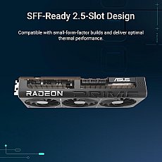 ASUS Prime Radeon RX 9070 XT OC Edition 16GB GDDR6 Gaming Graphics Card (AMD Radeon RX9070XT, PCIe 5.0, 1x HDMI 2.1b, 3X DisplayPort 2.1a, 2.5 Slot Design, PRIME-RX9070XT-O16G)