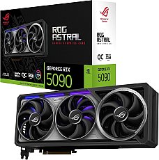 ASUS ROG Astral GeForce RTX 5090 32GB GDDR7 OC Edition Gaming Grafikkarte (Nvidia GeForce RTX5090, Vier Lüfter, 3.8-Slot-Design, PCIe 5.0, 2X HDMI 2.1b, 3X DisplayPort 2.1a, Schwarz)