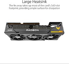 ASUS TUF Gaming AMD Radeon RX 7900 XT OC Edition Gaming Graphics Card (PCIe 4.0, 20GB GDDR6 Memory, 1x HDMI 2.1, 3X DisplayPort 2.1, GPU Tweak III, TUF-RX7900XT-O20G-GAMING)