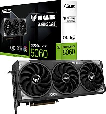 ASUS TUF Gaming GeForce RTX 5060 OC Edition 8GB GDDR7 Gaming Grafikkarte (Nvidia GeForce RTX5060 DLSS 4, 3,125-Slot Design, PCIe 5.0, 3X DisplayPort 2.1b, 1x HDMI 2.1b, TUF-RTX5060-O8G-GAMING)