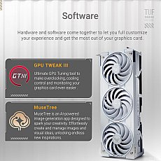 ASUS TUF Gaming GeForce RTX 5070 Ti 16GB GDDR7 White OC Edition Grafikkarte (NVIDIA DLSS 4, 2,5-Slot Design, SSF, PCIe 5.0, 3x DisplayPort 2.1b, 2x HDMI 2.1b, weiß)