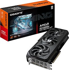 Gigabyte Radeon RX 9070 XT Gaming OC 16G Graphics Card - 16 GB GDDR6, 256 Bit, PCI-E 5.0, 3060 MHz Core Frequency, 2 x DisplayPort, 2 x HDMI, GV-R9070XTGAMING OC-16GD