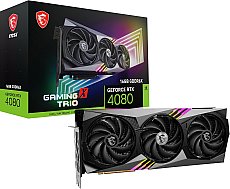 MSI GeForce RTX 4080 16GB Gaming X Trio Grafikkarte - NVIDIA RTX 4080, 16 GB GDDR6X Speicher