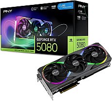 PNY GeForce RTX™ 5080 16GB ARGB OC Triple Fan Grafikkarte DLSS 4